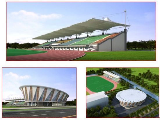 實驗中學啟動體育看臺和體育館工程