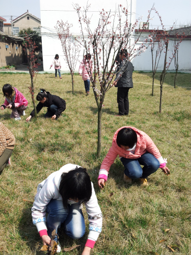 學(xué)校組織志愿者開展義務(wù)撿垃圾行動(dòng) 學(xué)校組織志愿者開展義務(wù)撿垃圾行動(dòng)