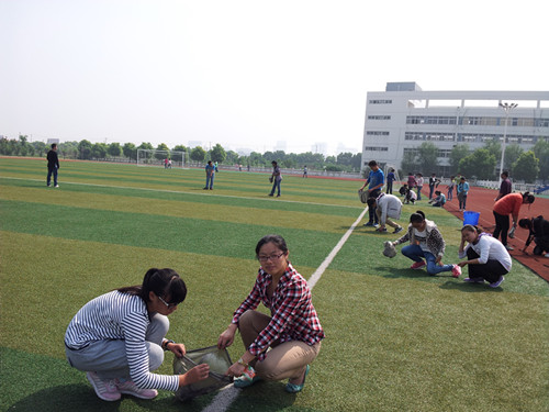 開展校園義務撿垃圾活動 開展校園義務撿垃圾活動